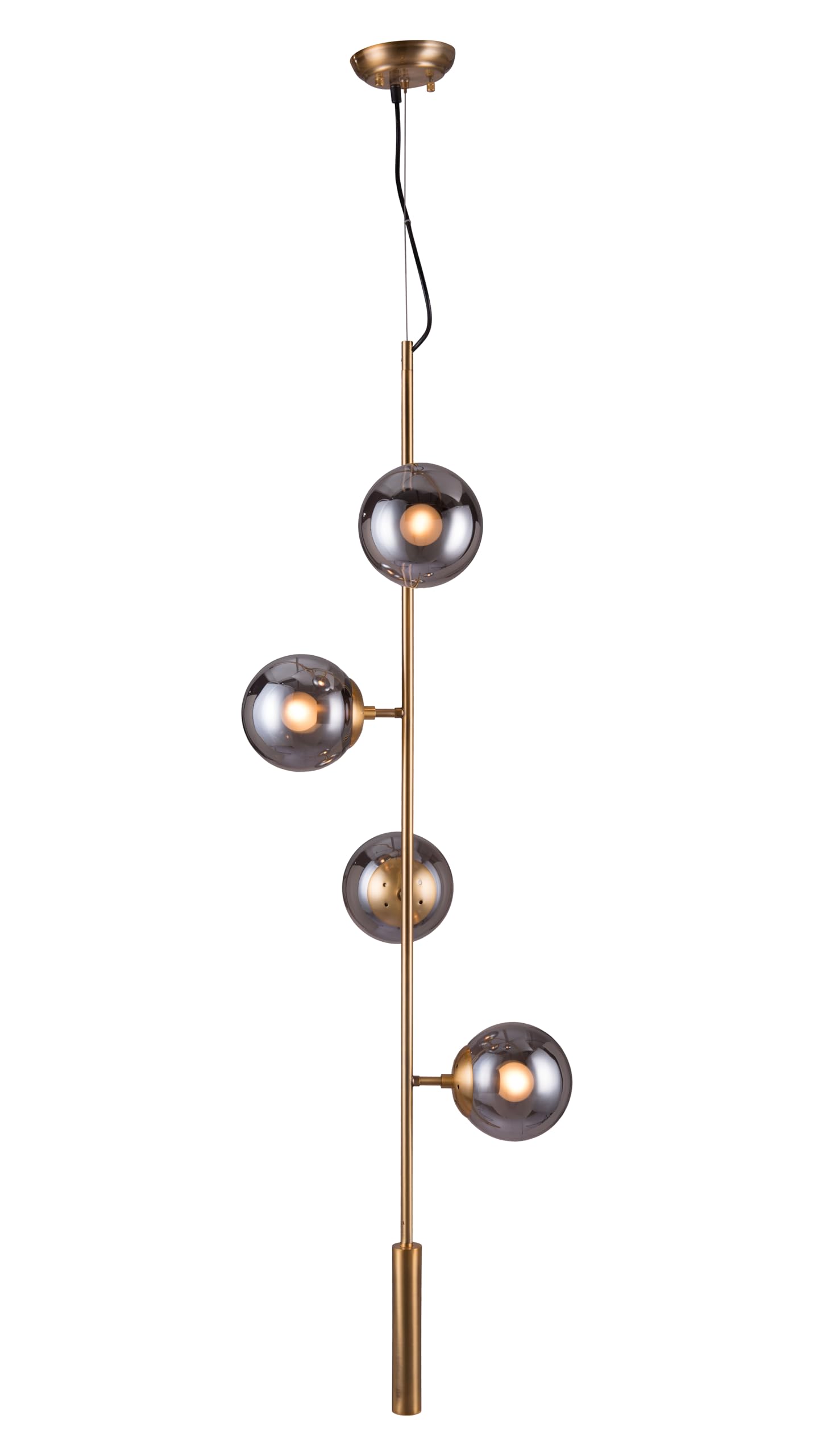 Zatara Brass Ceiling Lamp - Elegant Lighting for Living Room, Bedroom & Dining Area