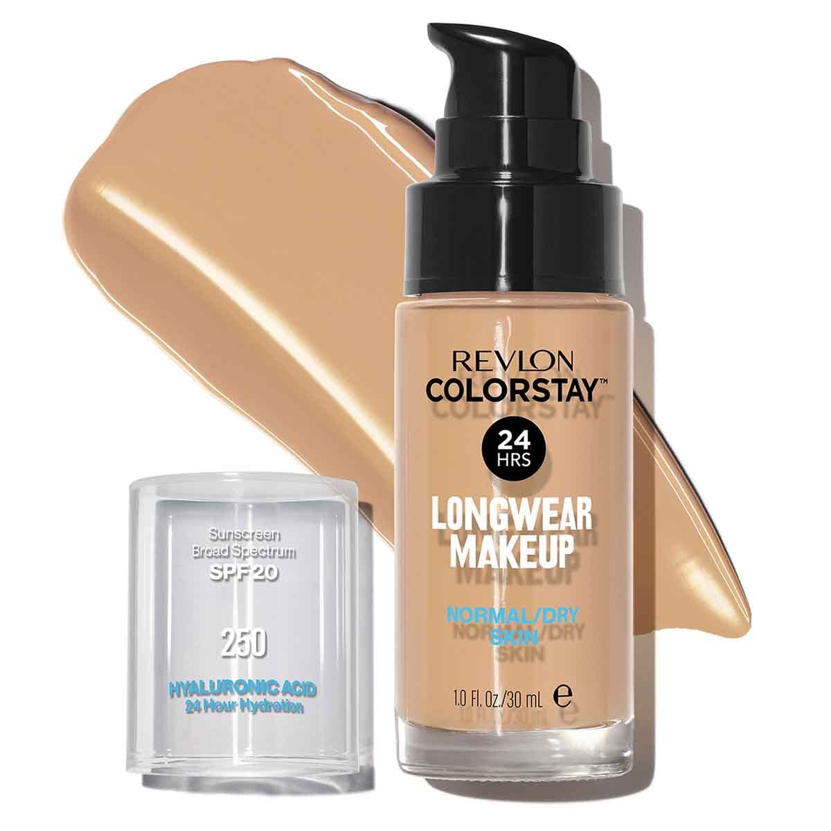 Revlon ColorStay Liquid Makeup for Normal to Dry Skin - 250 Fresh Beige | Long-Lasting Foundation with SPF | Perfect for Daily Wear & Special Occasions