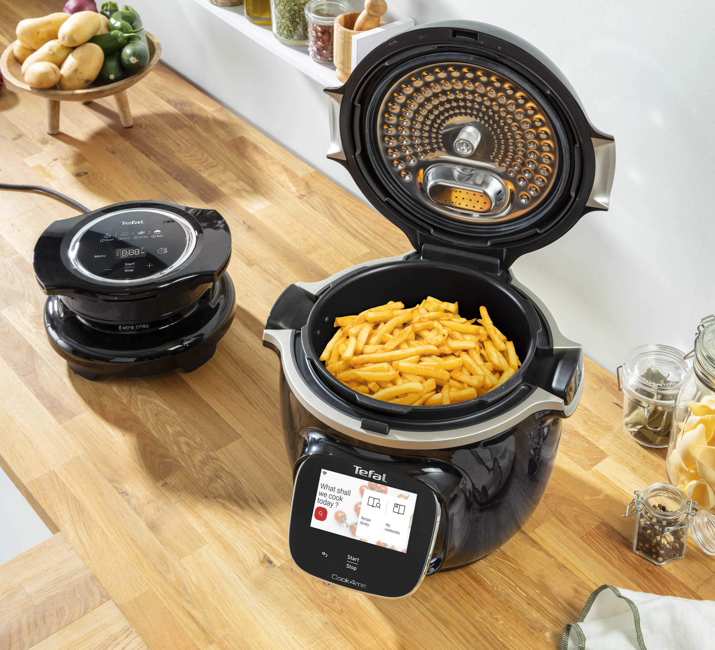 Tefal Cook4me Touch CY9128B Express Smart Multicooker & Pressure Cooker with Bonus Extra Crisp Lid - Perfect for Fast Meals, Healthy Cooking & Family Dinners