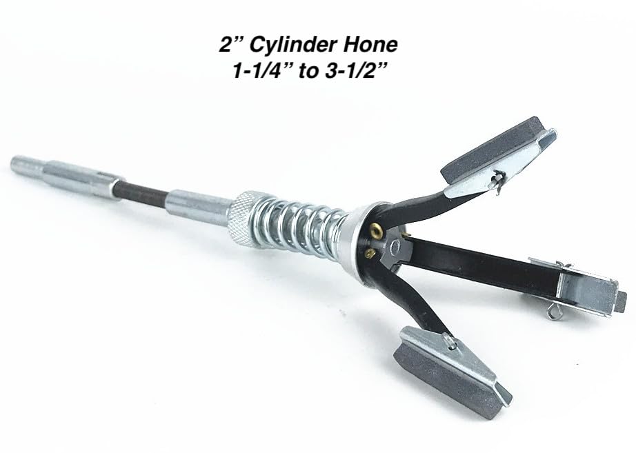 7-Piece Engine Cylinder Hone Set with 3 Spare Stones - Adjustable Deglazer Tool for Brake Cylinder Bores (3/4