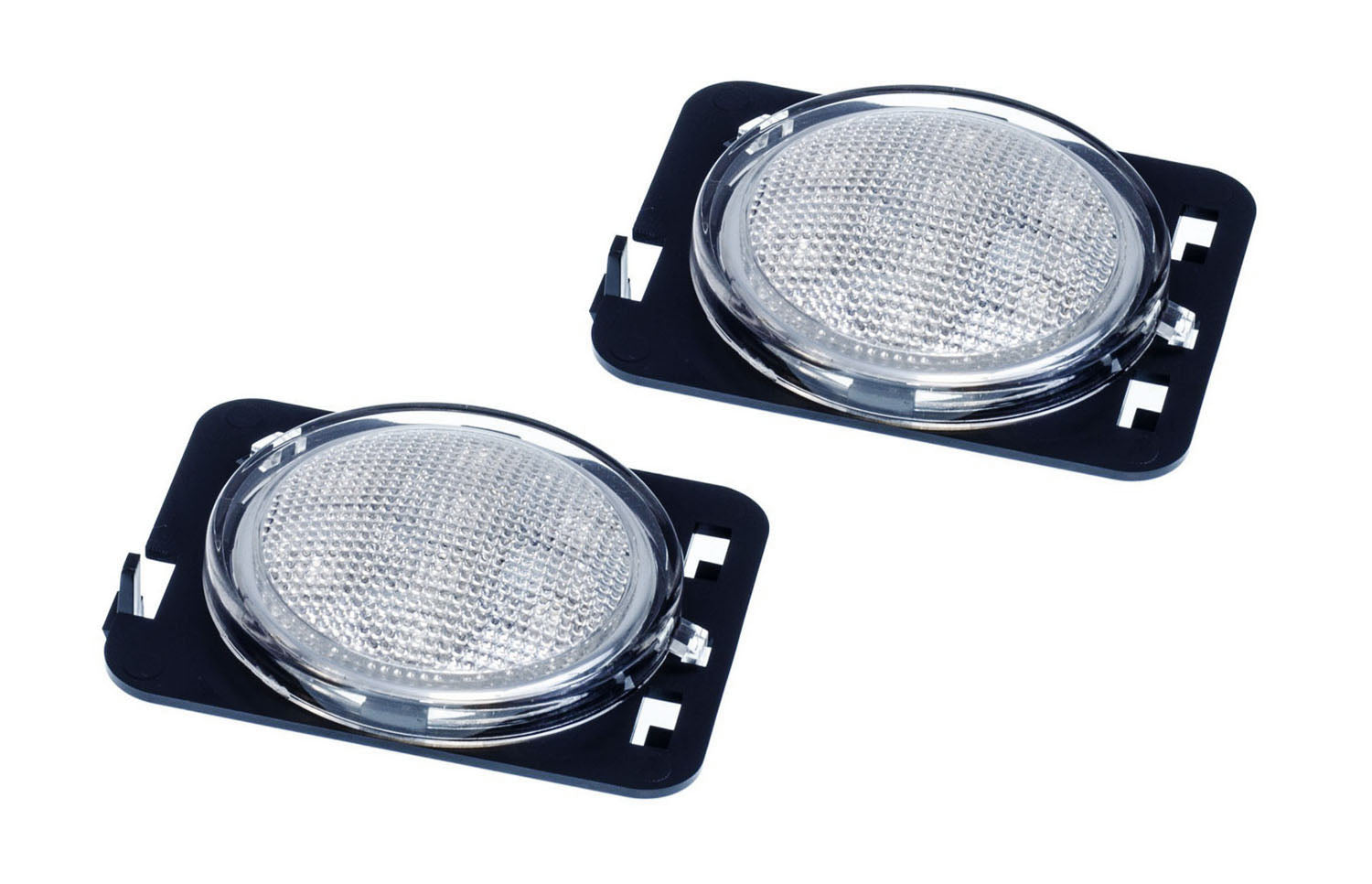 Amber LED Side Marker Lights & Fender Flare Lamps for Jeep Wrangler JK - Clear Lens, Durable & Waterproof - Perfect for Off-Roading, Night Driving & Customization