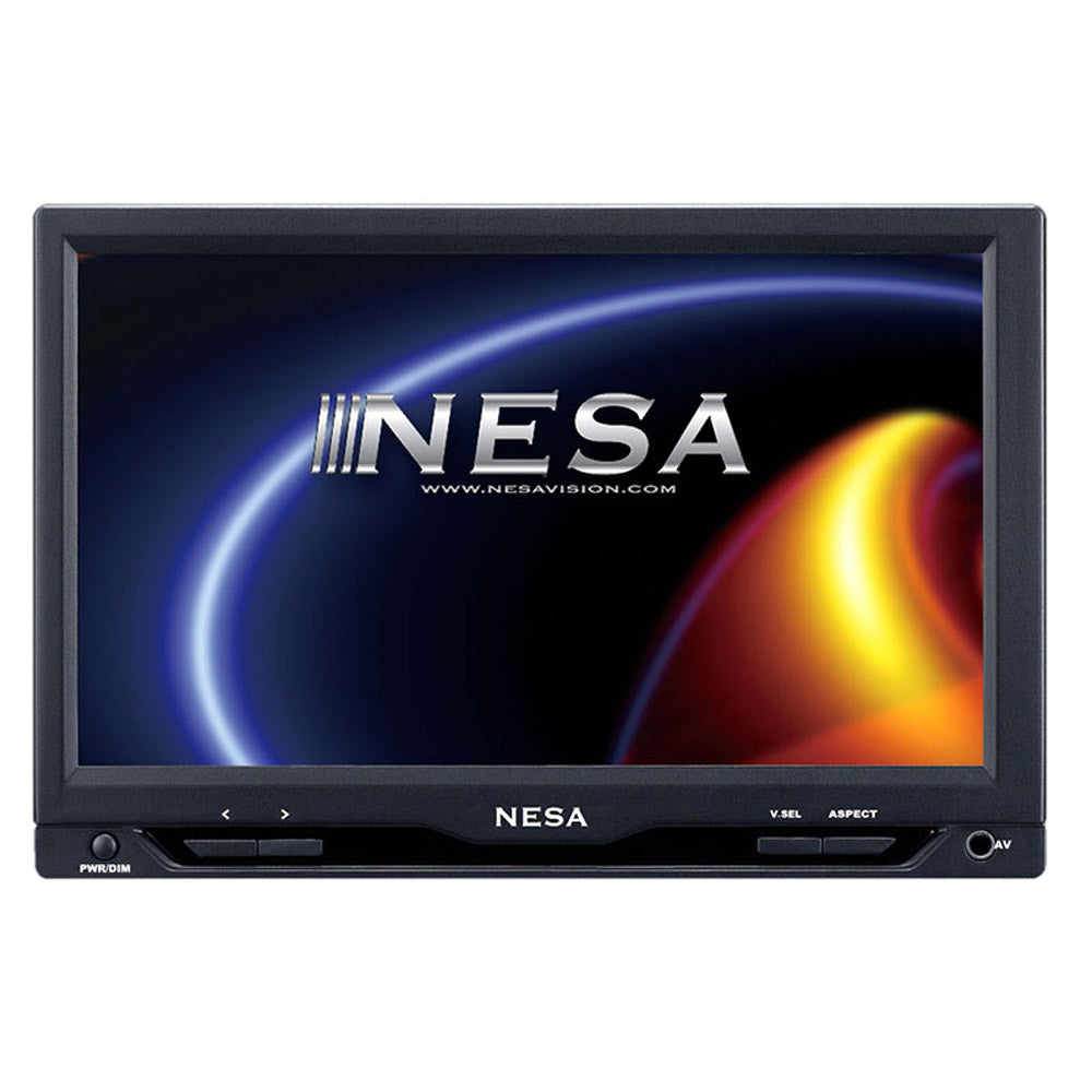 7 Inch Wide Headrest Monitor with Built-In 2 Channel IR - NESA NRM 7030 - Perfect for Car Entertainment & Long Road Trips