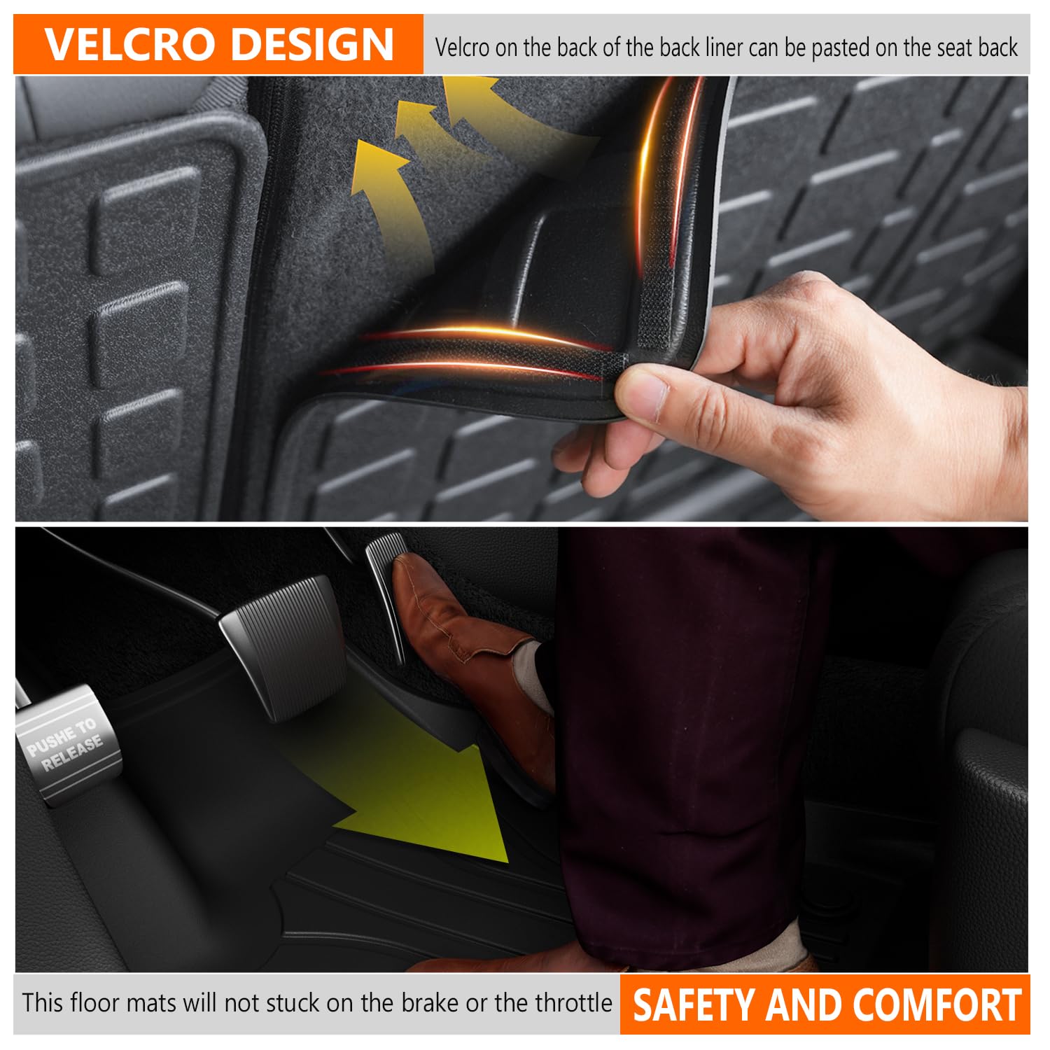 Durable All-Weather Floor Mats for 2016-2025 Dodge Durango | 7-Seat Trunk Liner & 3rd Row Backrest Mat Set | Perfect for Road Trips, Camping & Family Adventures