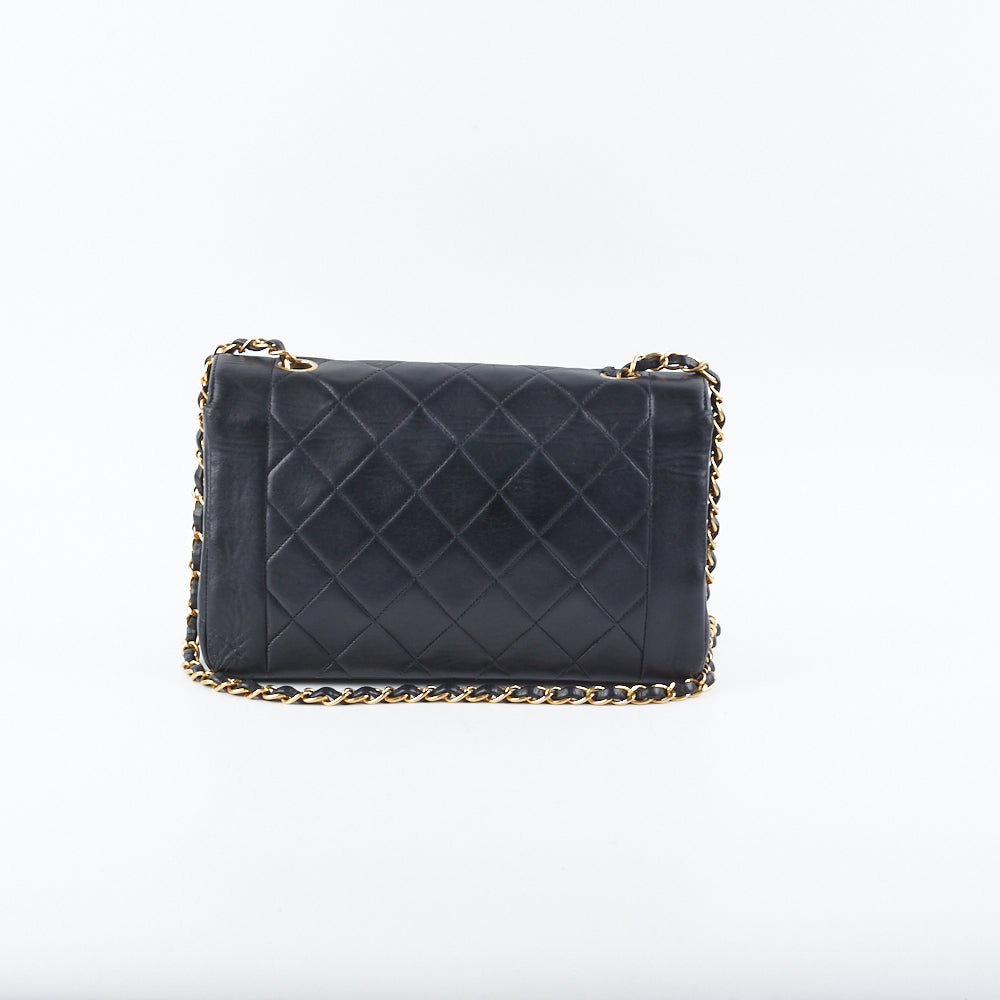 Chanel Medium Diana Black Leather Shoulder Bag - Luxury Designer Handbag for Women | Perfect for Work, Travel & Evening Events