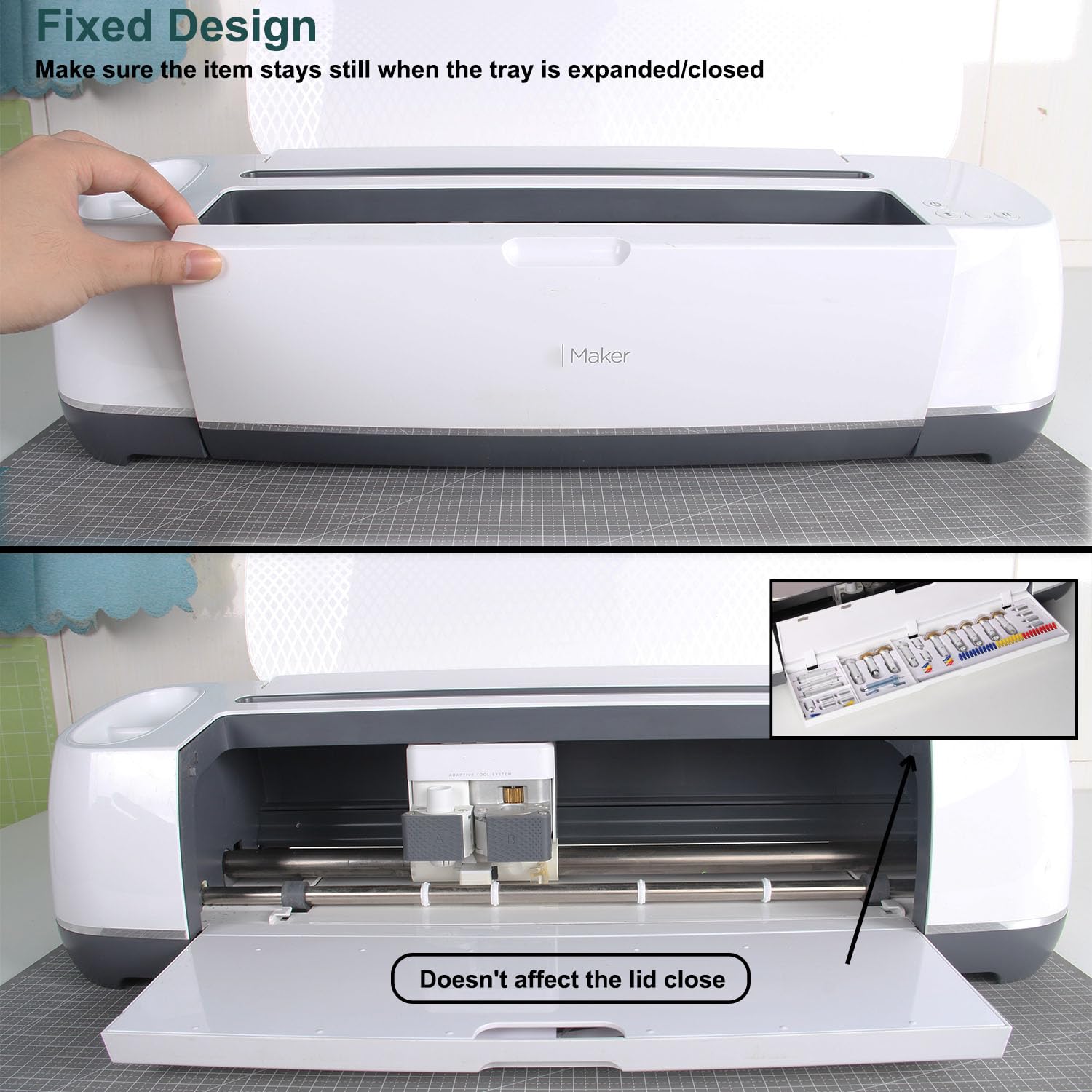 LOPASA Cricut Maker 4/3/Maker Tool Organizer - Blade Storage Accessories for Cutting Machines | Perfect for Craft Room Organization & DIY Project Supplies