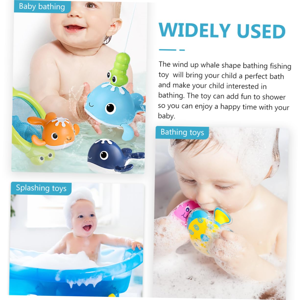 NESTINGHO Floating Whale Bath Toy Set - ABS Plastic Bathtub Toys for Kids, Fun & Safe Bath Time Play - Perfect for Toddlers, Infants, and Sensory Water Play Activities