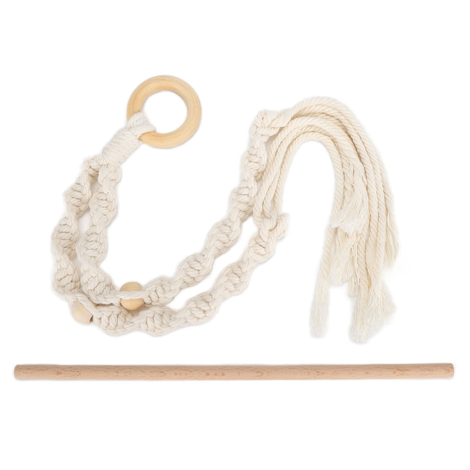 Fdit Wall Mount Toilet Paper Holder - Bohemian Cotton Rope Woven Style Bathroom Tissue Holder for Bedroom, Kitchen & Living Room | Rustic Home Decor for Cozy Spaces