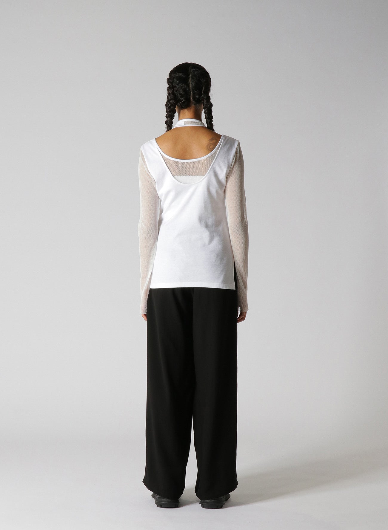 40/2 C SJ+C MESH Combi Layer Design Long T-Shirt - Breathable & Comfortable for Workouts, Running & Casual Wear