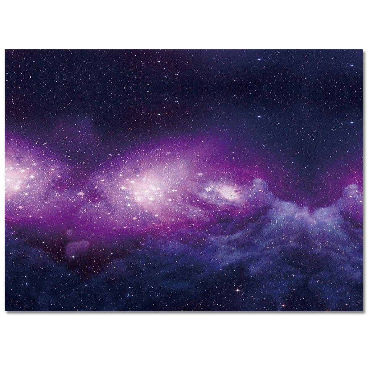 Non-Slip Colorful Starry Sky Rectangular Area Rug - 5'x8' Soft Floor Mat with Planets & Magical Fantasy Design for Living Room, Bedroom, Kids Room & Kitchen Decor | Blue Ocean Themed Home Decor | Perfect for Cozy Spaces, Nursery Themes & Boho Chic Interiors