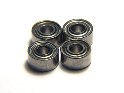 Yellowood Fingerboard Single Bearings 4 Pack - High Performance Skateboard Bearings for Fingerboards - Perfect for Tricks, Stunts & Mini Skateboarding
