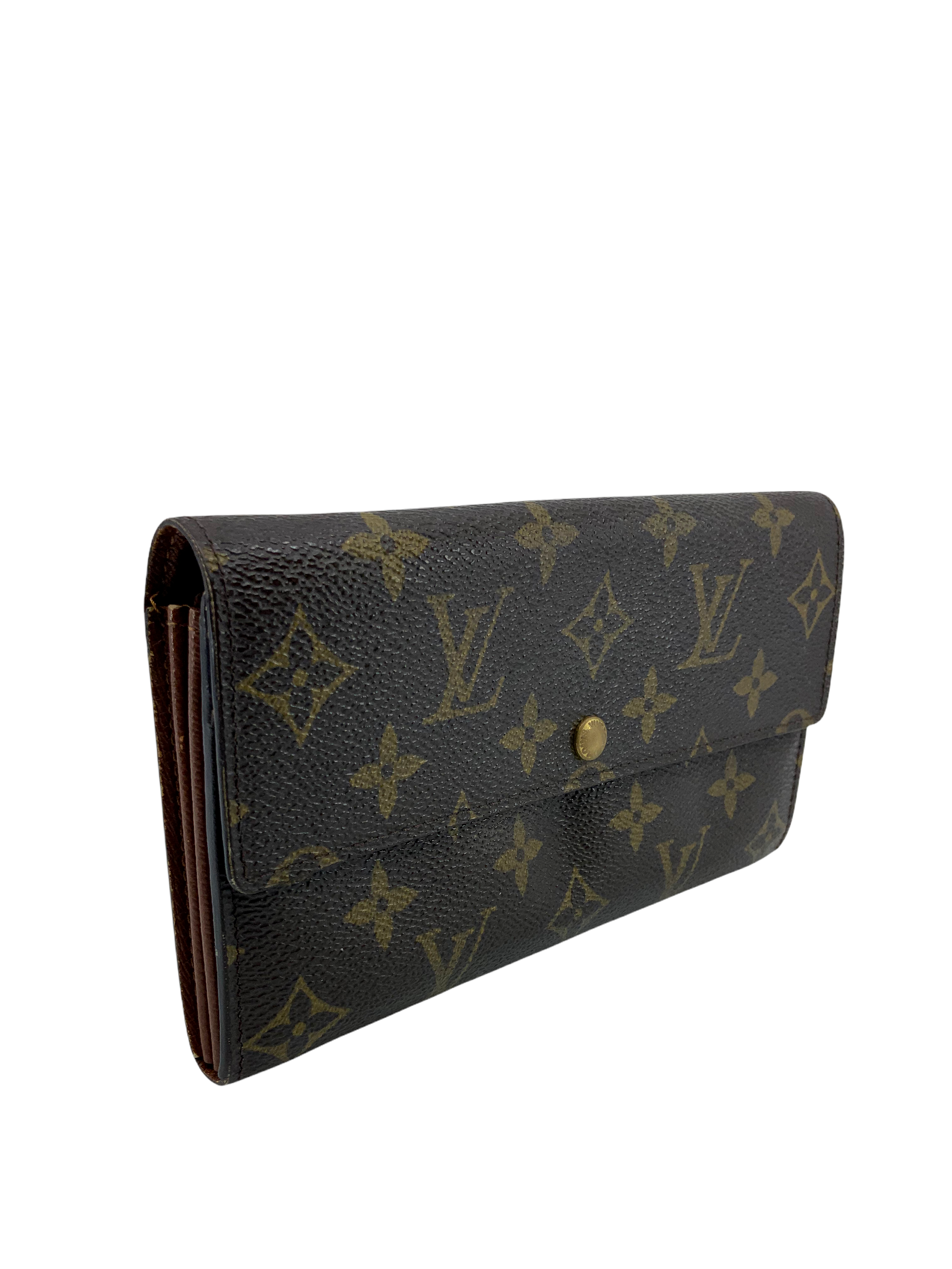 Authentic Louis Vuitton Monogram Canvas Long Flap Wallet for Women - Luxury Bifold Zip Around Purse Organizer - Perfect for Everyday Use, Travel & Gift Giving