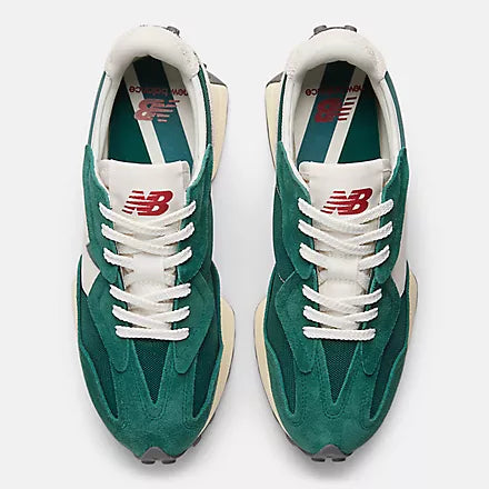 327 Sneaker for Men - Green & Spruce Colorway | Lightweight Comfortable Casual Shoes for Walking, Running & Everyday Wear