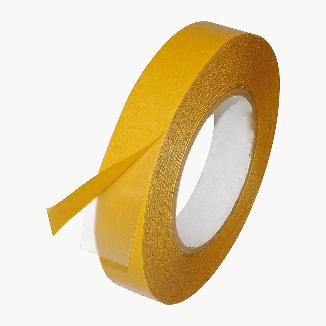 JVCC Double-Sided PVC Tape with Strong Adhesive (DC-4420LB) - 2 Inch (48mm) x 36 Yards - Black - Ideal for Mounting, Bonding, and DIY Projects