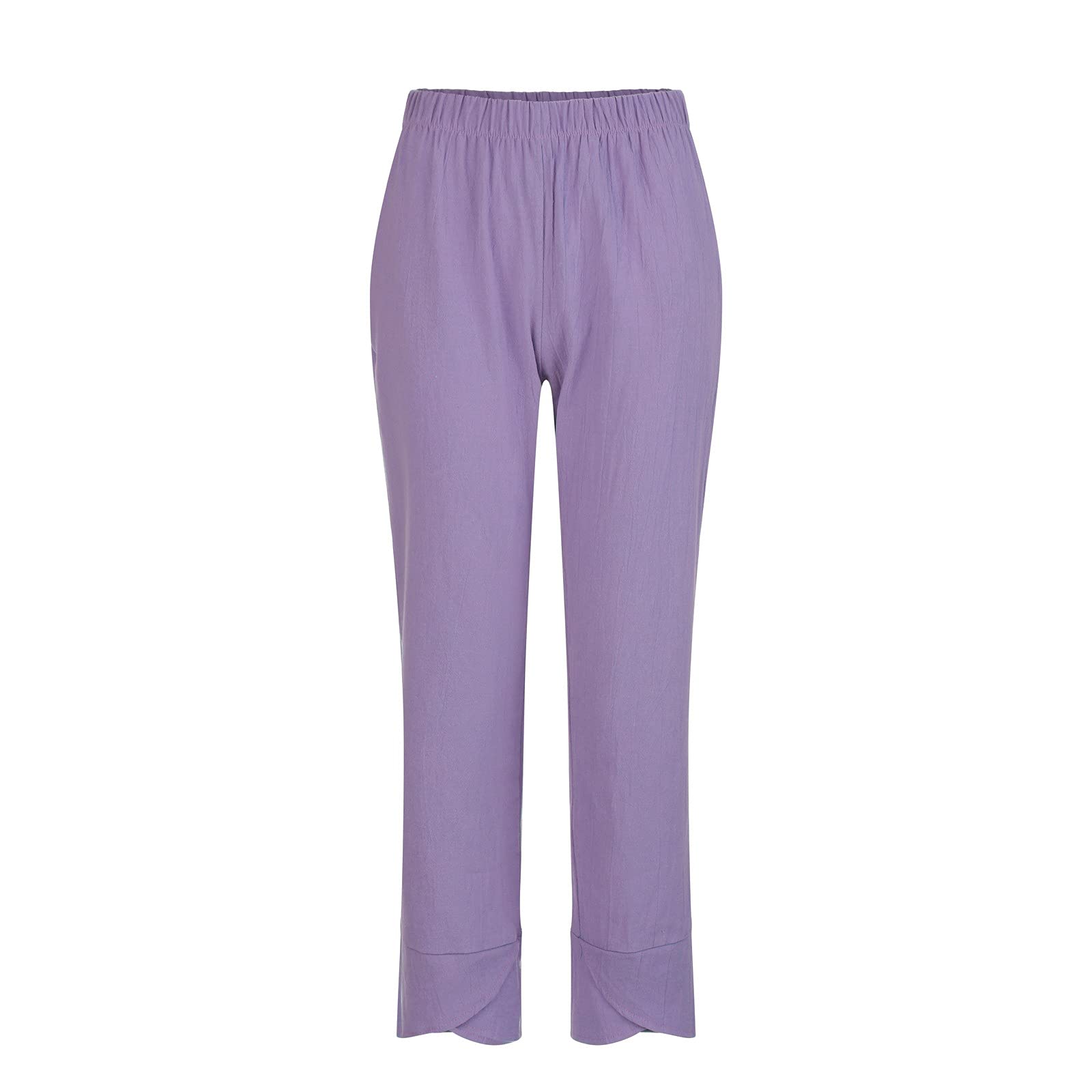 YOHUIHU Women's Baggy Wide Leg Crop Pants - High Waist Harem Trousers with Pockets | Casual Lounge, Yoga, Streetwear & Summer Outfit Essential