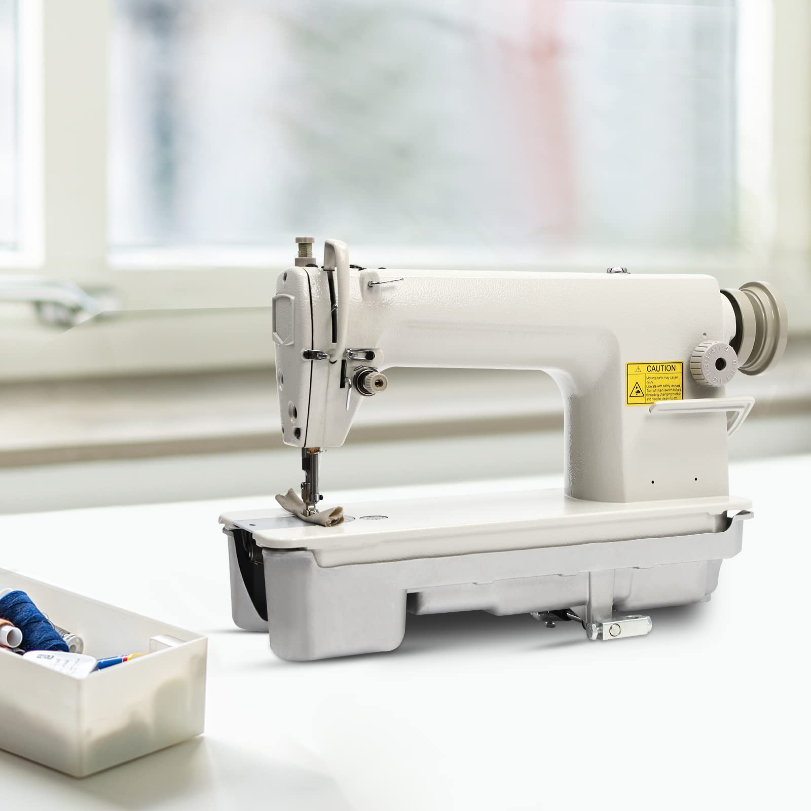 Industrial Sewing Machine DDL-8700 - Heavy Duty High Speed Electric Sewing Machine with Accessory Kit, Portable White Sewing Machine for Beginners & Adults - Perfect for Home Tailoring, Upholstery, Leather Craft & DIY Projects