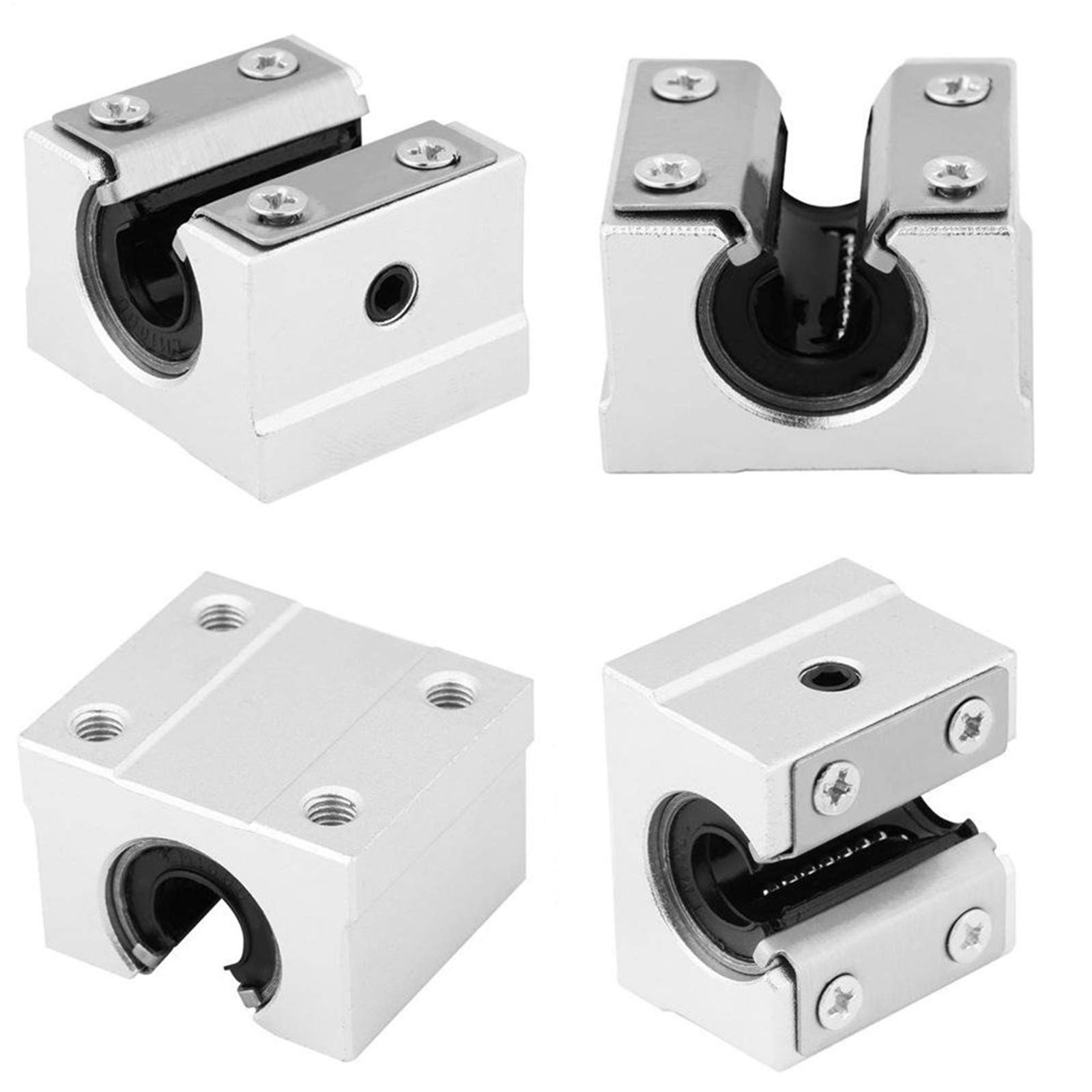 High Precision RM1605 Ball Screw Kit (300mm/400mm/1500mm) with SBR20 Linear Rail, SBR20UU Block, Nut Housing & BK/BF12 Support - Perfect for 3D Printers, CNC Machines, and DIY Projects - Ideal for Precision Motion Control in Automation and Robotics