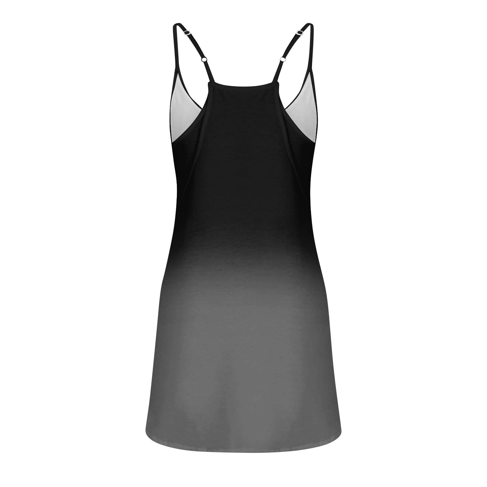 2024 Women's Summer Mini Dress with Shorts - Casual Sleeveless Beach Cover Up & Tennis Dress | Perfect for Vacation, Pool Party, and Outdoor Activities