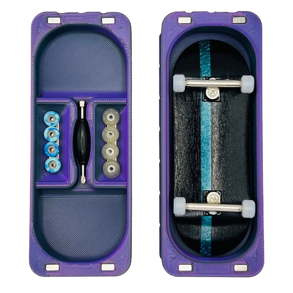 Premium Fingerboard Coffin Case - Durable Skateboard Mini Ramp for Finger Tricks & Stunts | Perfect for Skaters, Collectors & Office Desk Fun