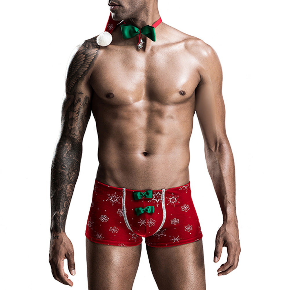 JSY 4-Piece Men's Christmas Pajama Set - Festive Holiday Sleepwear for Family Matching, Christmas Morning & Cozy Winter Nights