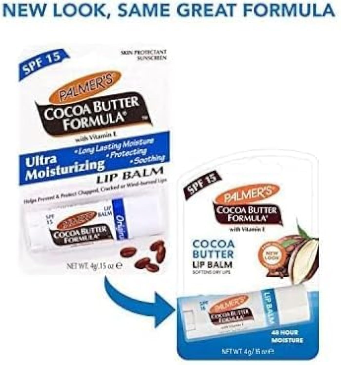 Palmers Cocoa Butter Formula Lip Balm SPF 15 - Moisturizing & Protecting Lip Care for Dry, Chapped Lips | Perfect for Outdoor Activities, Winter Skincare & Daily Hydration