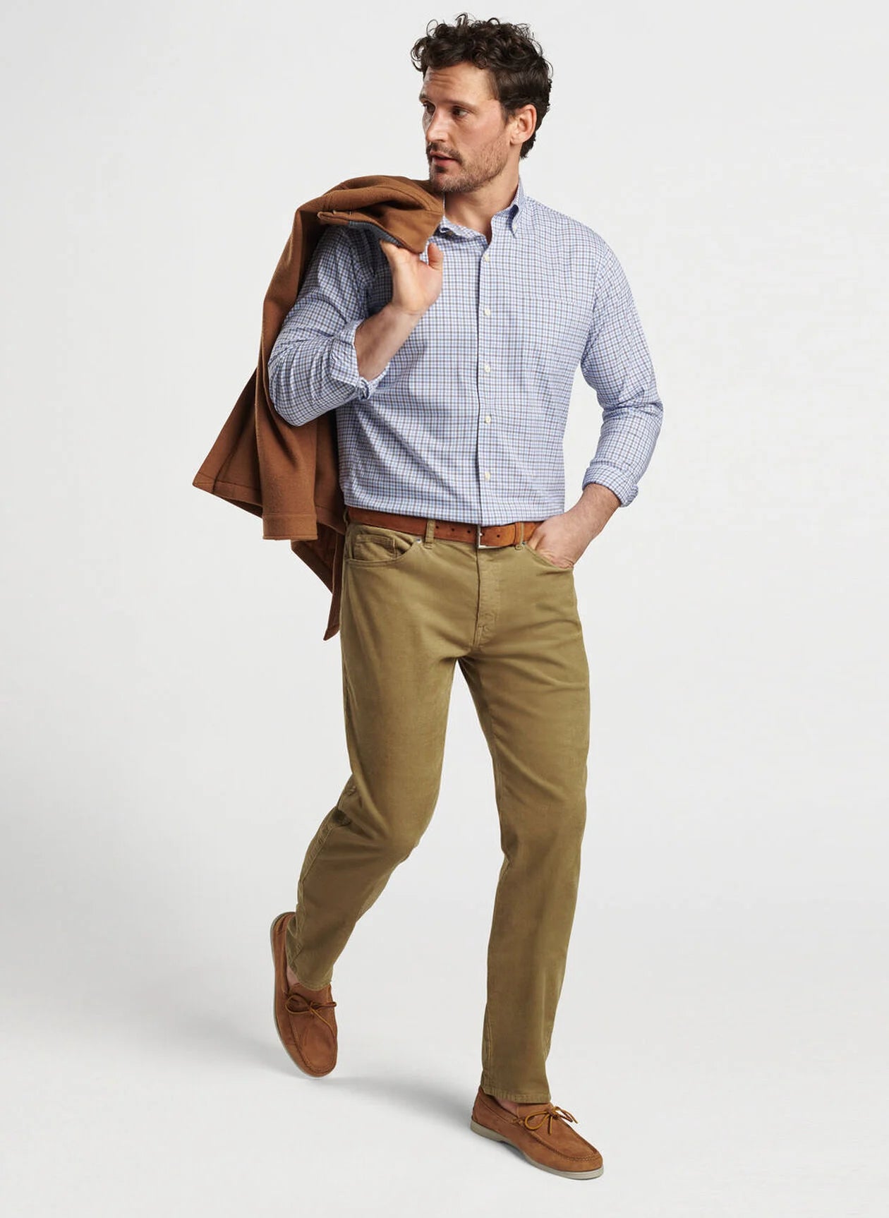 PETER MILLAR Men's Corduroy 5-Pocket Pants - Comfortable & Stylish Casual Trousers for Work, Travel & Everyday Wear