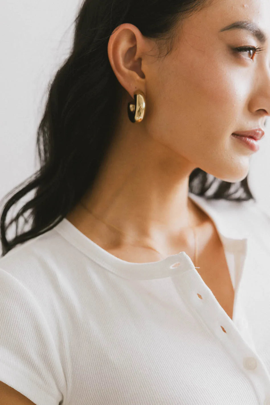 Margot Open Hoop Earrings - Gold & Silver Trendy Dangle Hoops for Women | Perfect for Everyday Wear, Parties & Gifts