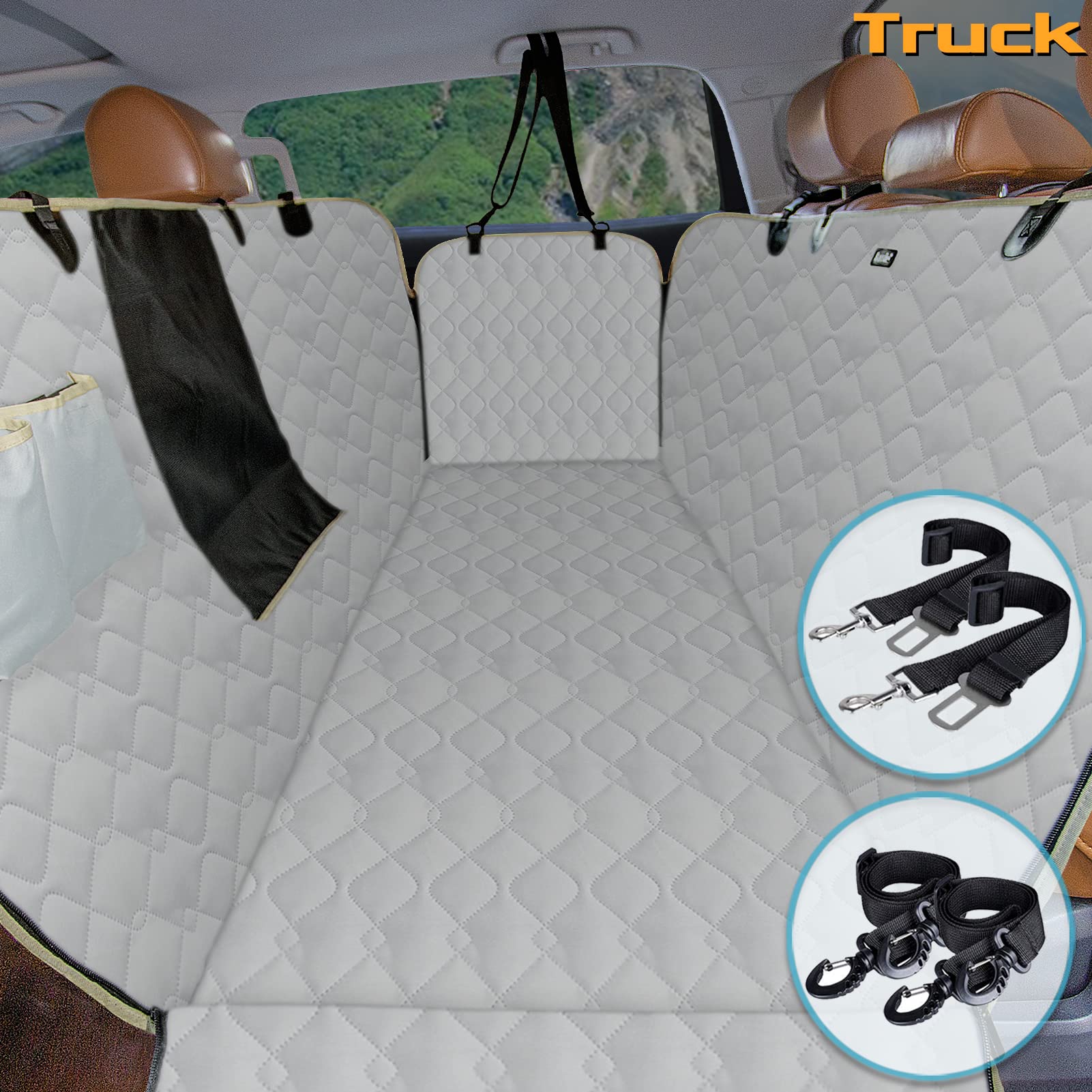 Lassie XL Waterproof Dog Car Seat Cover for Back Seat (60