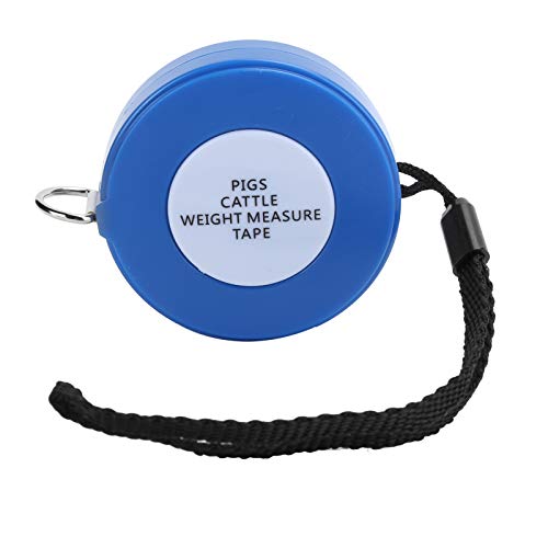 Retractable Livestock Weight Measuring Tape - 2.5m PVC Animal Body Tape Measure for Pigs, Cattle, Horses & Ponies | Farm Equipment for Accurate Weight Estimation | Perfect for Veterinary Use, Livestock Management & Agricultural Weighing