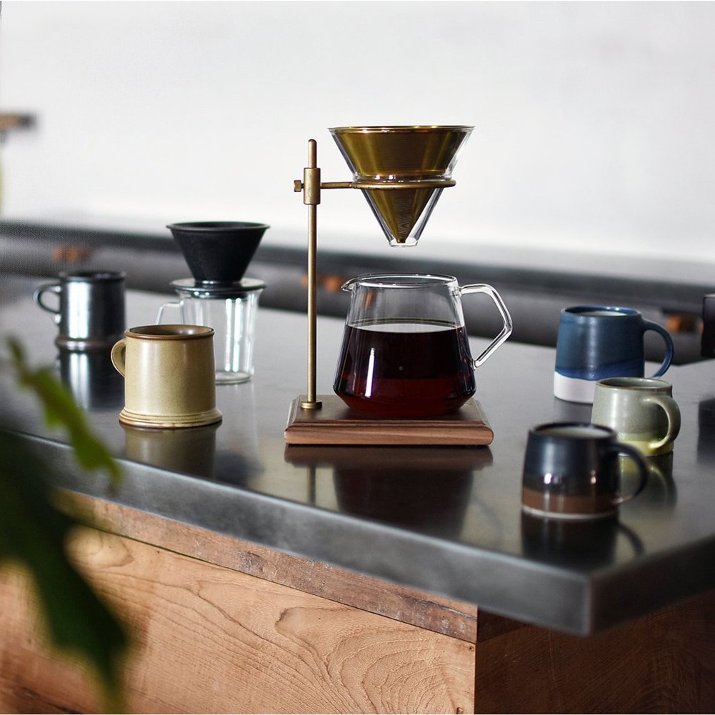KINTO SCS-S03 20752 Ceramic Coffee Mug - 3.3 oz (110 ml) Navy & White - Microwave & Dishwasher Safe - Perfect for Home, Office & Gifts