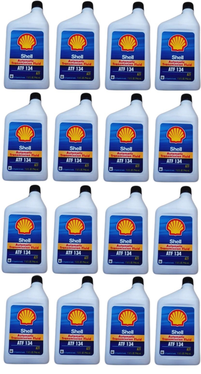 Shell ATF 134 Mercedes Benz Transmission Fluid - 236.14 & 236.12 Compatible - X16 QT (1 Case of 4 Bottles) - Premium Automatic Transmission Fluid for Smooth Gear Shifting in Mercedes Vehicles