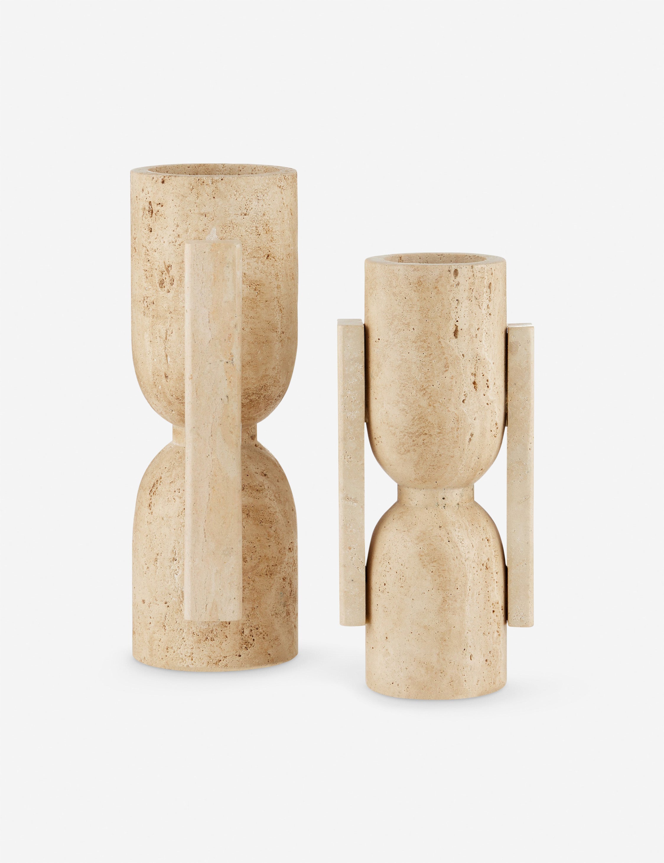 Cece Decorative Vases Set of 2 - Modern Ceramic Flower Vases for Home Decor, Wedding Centerpieces & Tabletop Display
