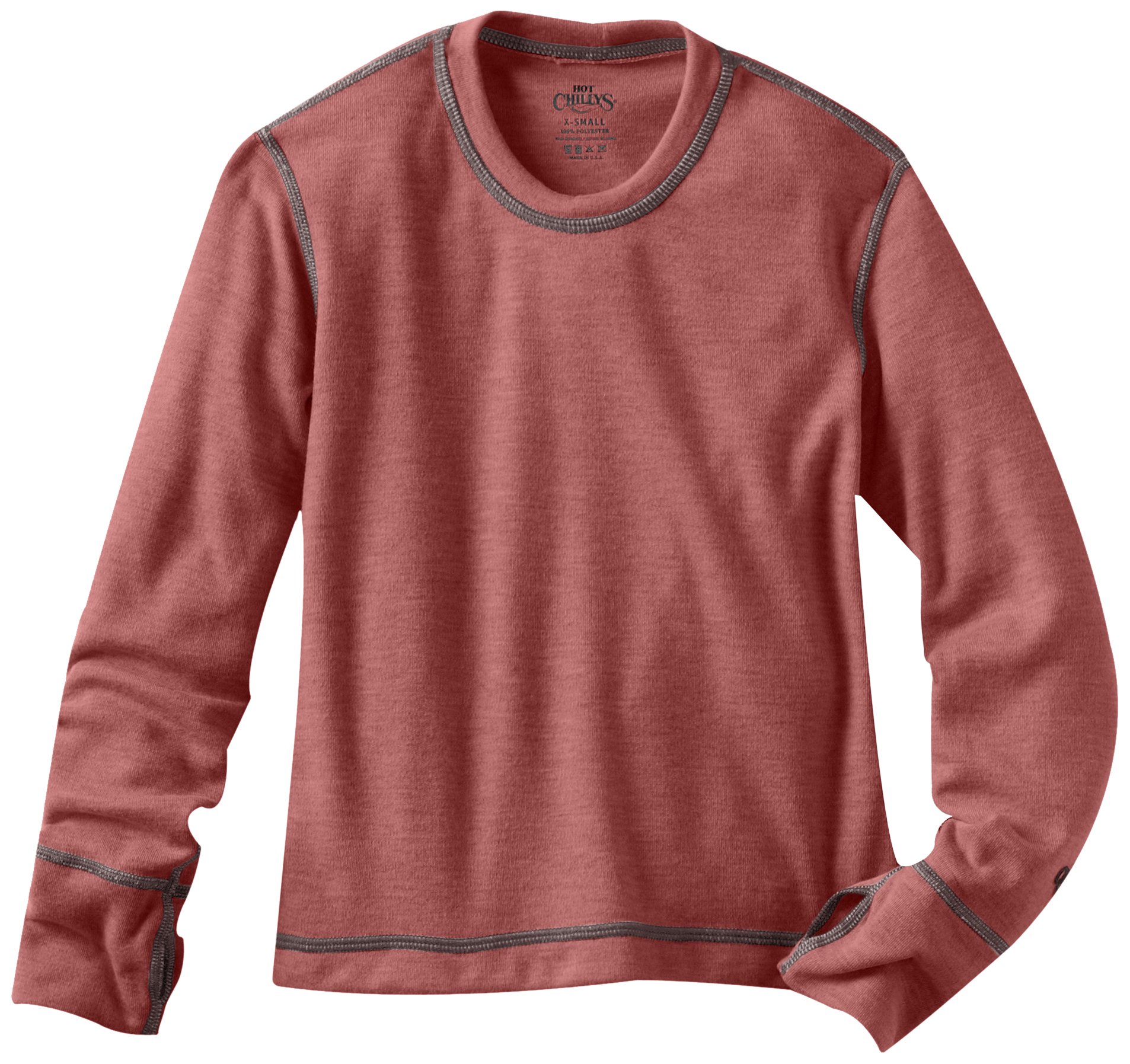 Hot Chillys Youth Geopro Crew Top - Kids' Thermal Base Layer for Cold Weather - Hiking, Skiing & Outdoor Activities