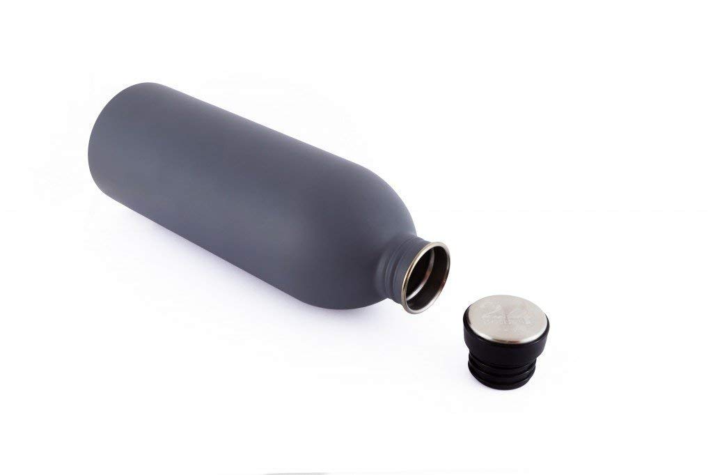 24Bottles Urban Unisex Water Bottle 500ml - Stainless Steel, Vacuum Insulated, Leak Proof for Office, Gym & Travel - Formal Grey