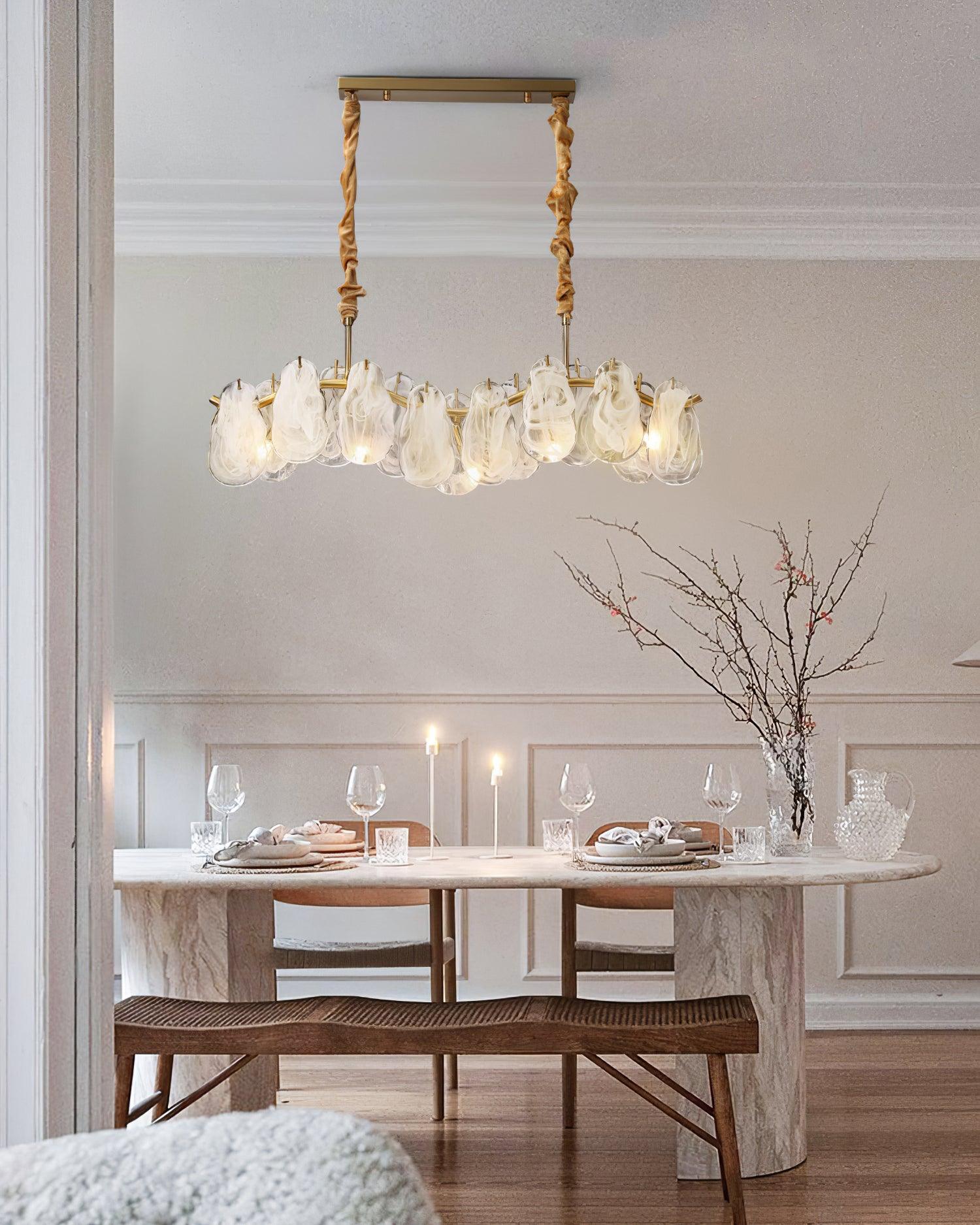 Mahina Cloud Chandelier - Modern LED Ceiling Light Fixture for Bedroom, Living Room & Dining Room - Elegant Cloud-Shaped Lighting for Home Decor & Interior Design