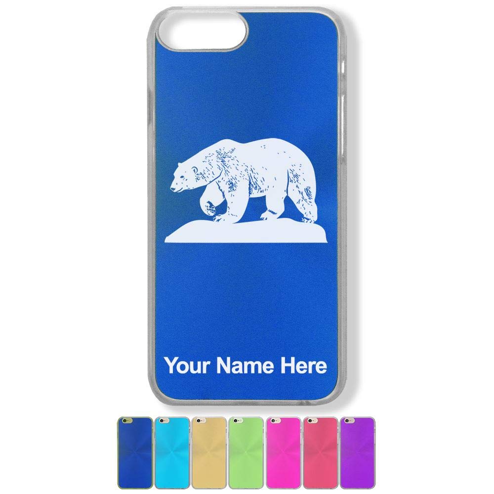 LaserGram iPhone 7 Plus & 8 Plus Case with Polar Bear Design - Custom Engraved Phone Cover for Protection & Style | Perfect Gift for Holidays, Birthdays & Special Occasions