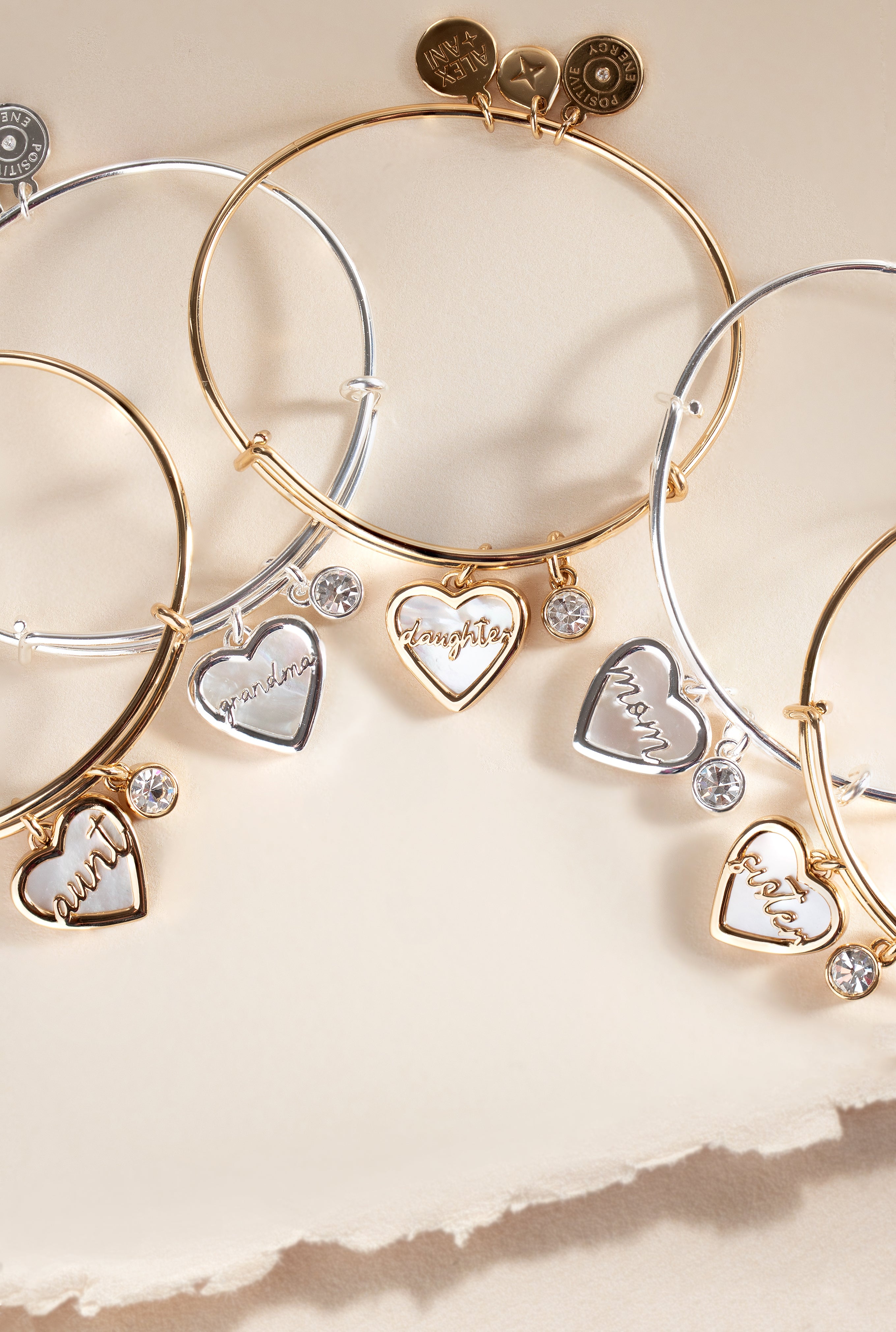 Elegant Aunt Mother of Pearl Bangle Bracelet - Perfect for Weddings, Parties & Special Occasions