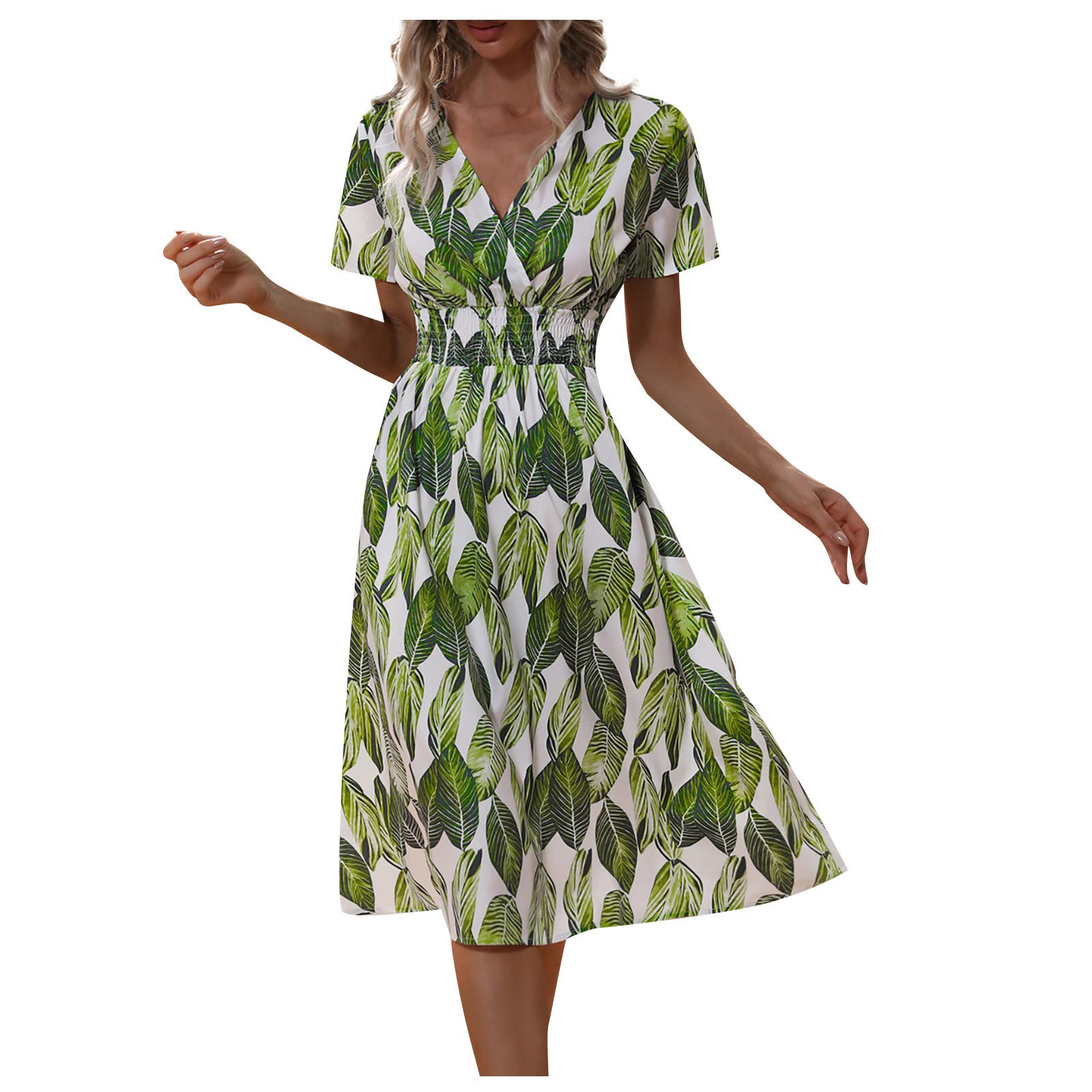 FlekmanArt Women's Casual Sleeveless Slim Fit Solid Color A-Line Cocktail Dress - Perfect for Beachwear, Swing Dancing & Summer Outings