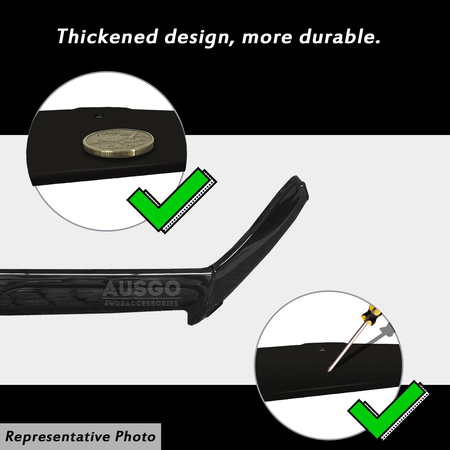 Durable Injection Molded Weather Shields & Bonnet Protector for ISUZU D-MAX DMAX Dual Cab (2012-2016) - Perfect for All-Weather Protection & Off-Road Adventures