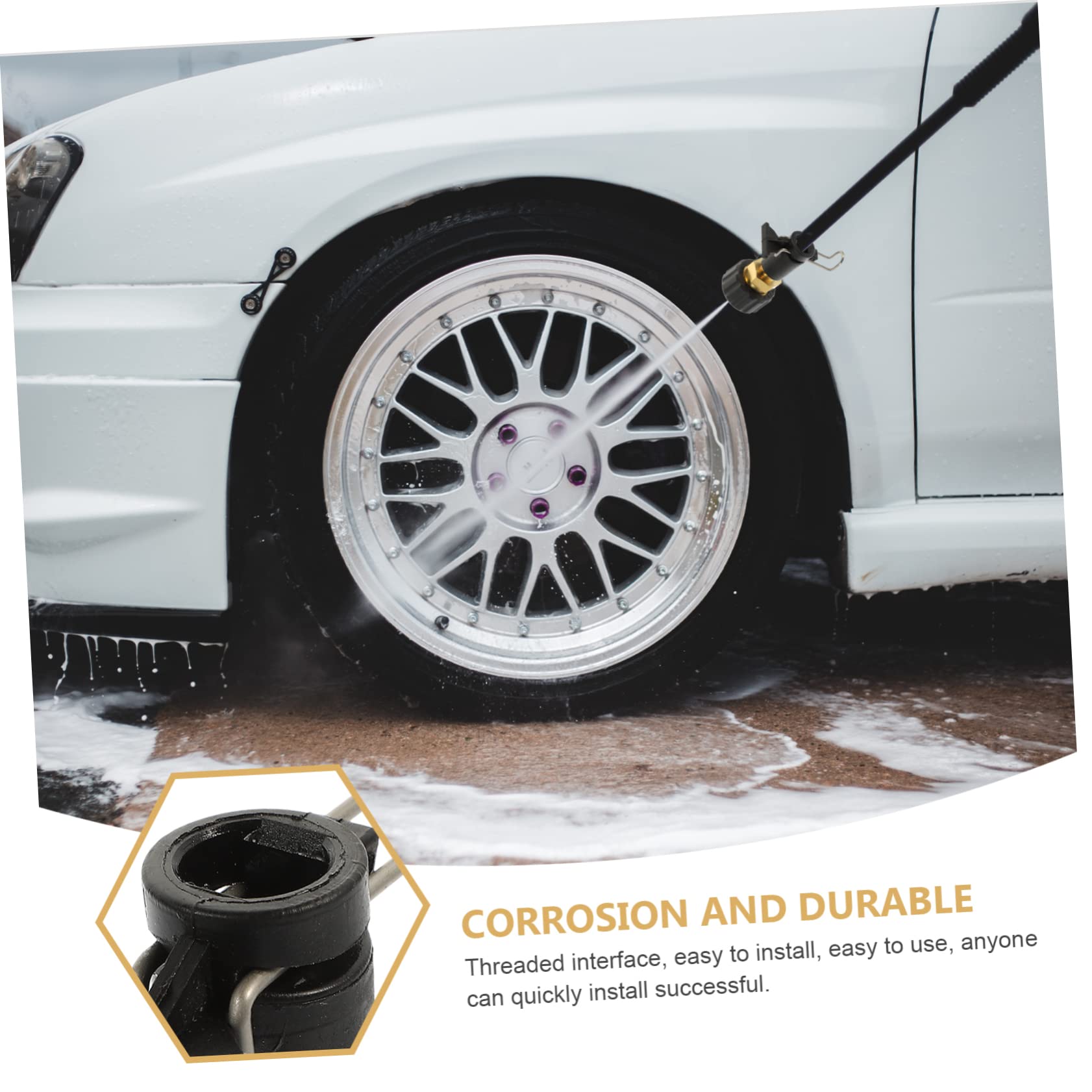 SUPVOX High Pressure Washer Quick Connect Adapter with Spray Nozzle - Universal Fit for Car Wash, Garden Watering, Floor Cleaning & Home Outdoor Use