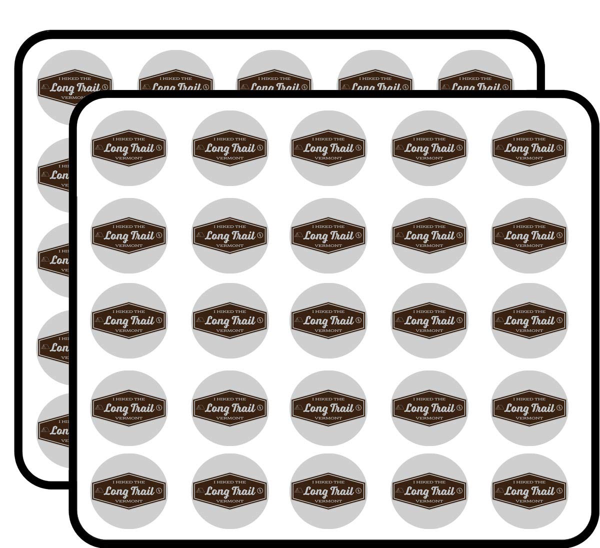 Long Trail Adventure Hiking & Camping Stickers - 50 Pack for Scrapbooking, DIY Crafts, Bullet Journals, Kids Art Projects - Perfect for Outdoor Enthusiasts & Craft Lovers