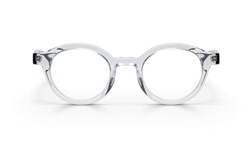 Clear Crystal Front With Black Temples
