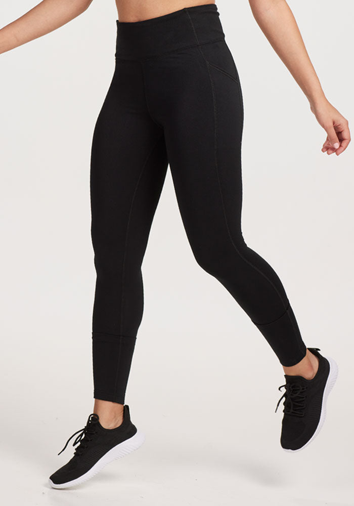 Merino Flex MCKENNA PETITE Black Women's Wool Blend Pants - Perfect for Travel, Work & Casual Wear