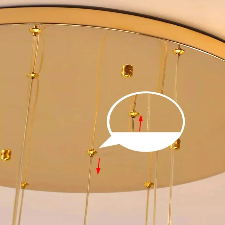 Modern Crystal Stairway Chandelier Ceiling Light - Elegant Lighting Fixture for Staircases, Hallways & Entryways | Dimmable LED Chandelier for Home Decor & Luxury Interiors