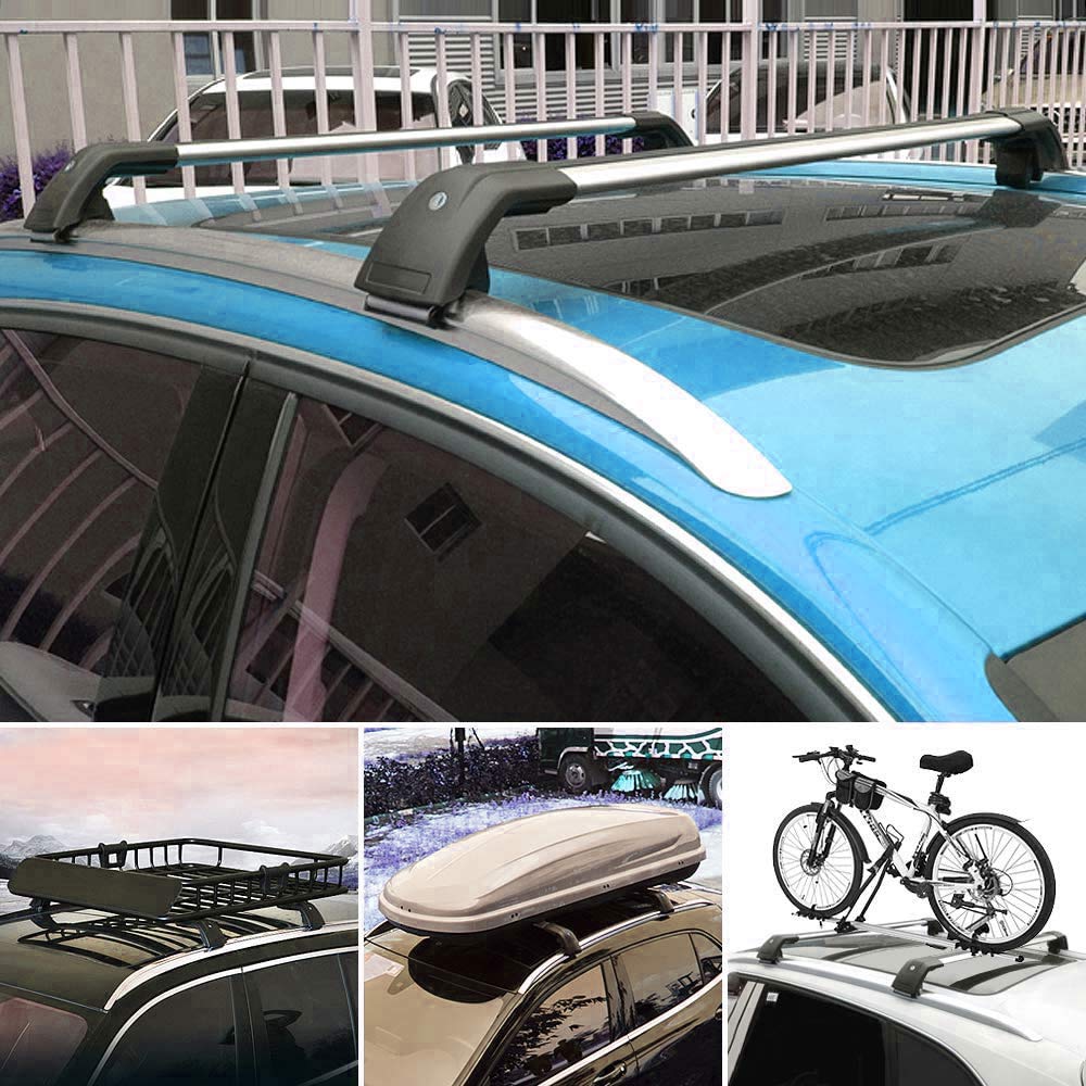 2-Piece Silver Roof Rack Cross Bars Compatible with KIA Sorento 2015-2021 - Heavy Duty Cargo Carrier for Luggage, Bags & Outdoor Gear - Perfect for Road Trips, Camping & Adventure Travel