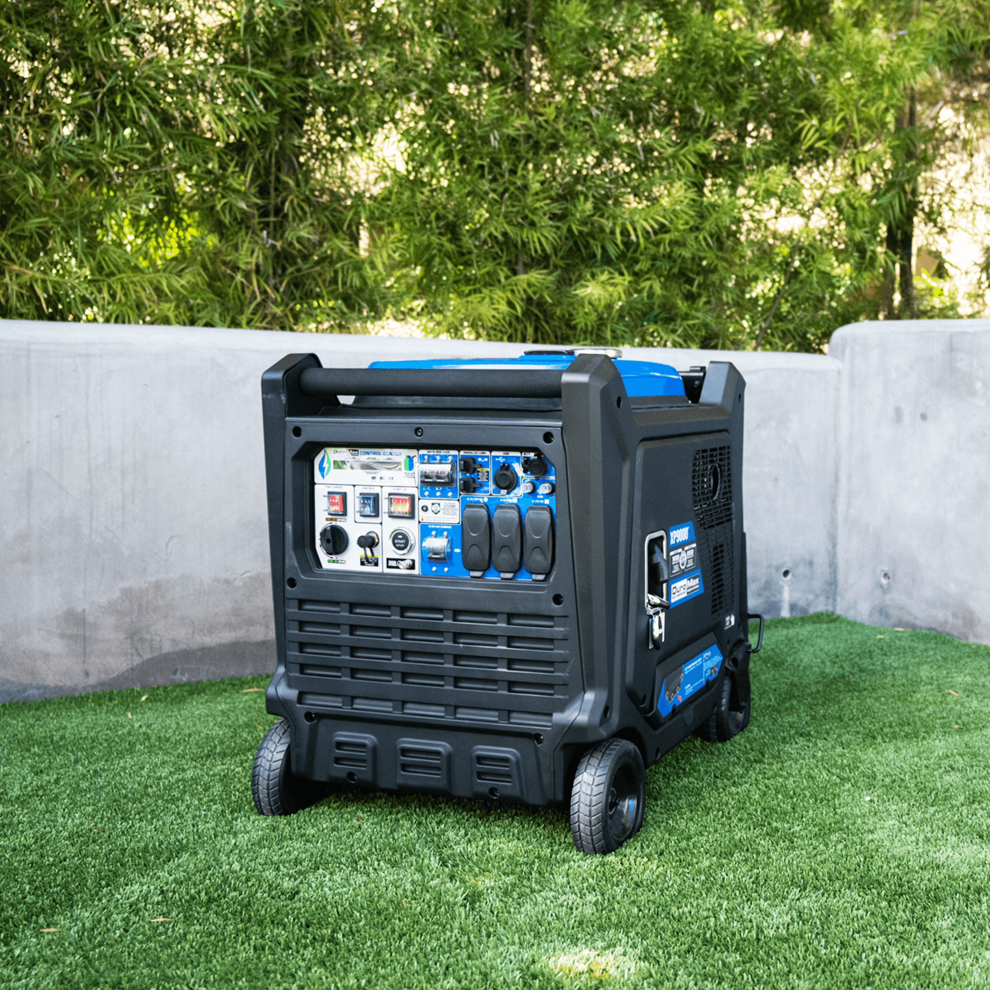 9,000 Watt Dual Fuel Portable Inverter Generator with CO Alert - Reliable Backup Power for Home, Camping & Emergency Use