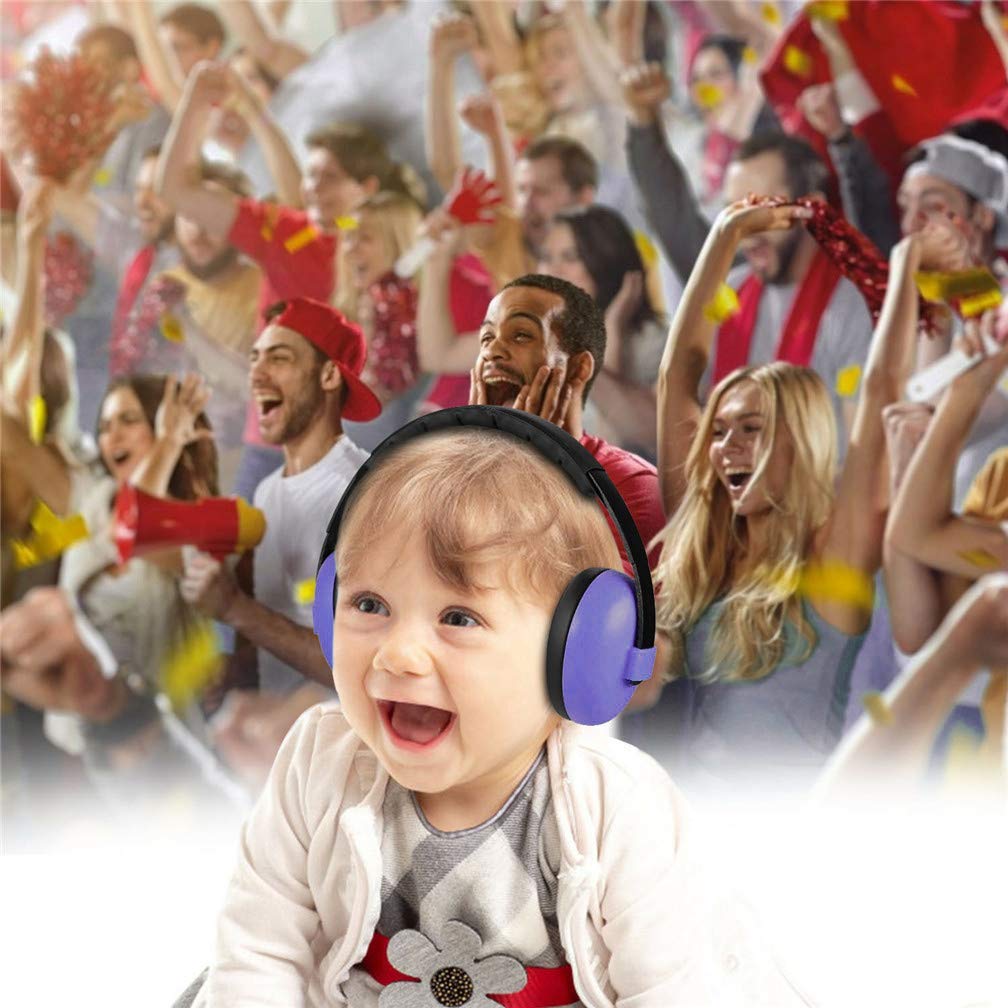 Baby Noise Cancelling Headphones for 0-5 Years Old - Hearing Protection for Toddlers & Infants - Comfortable & Adjustable for Airplane Travel, Concerts & Loud Events