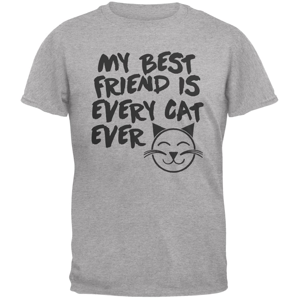 My Best Friend Is Every Cat Ever Grey Youth T-Shirt - Perfect for Casual Wear, School, and Cat Lovers