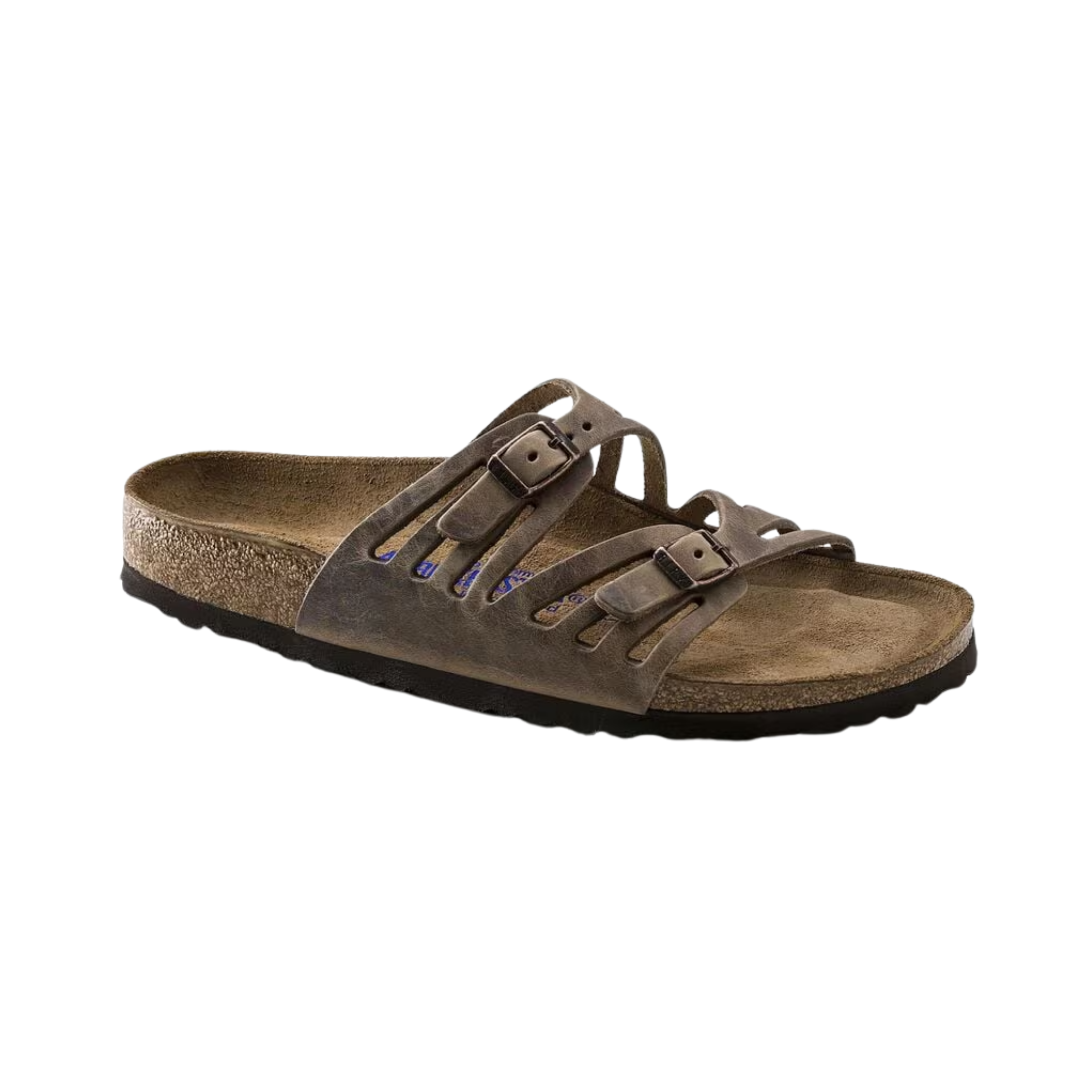 Women's Granada Soft Footbed Sandals - Oiled Leather Comfort Shoes in Tobacco Brown for Casual Wear & Summer Outfits