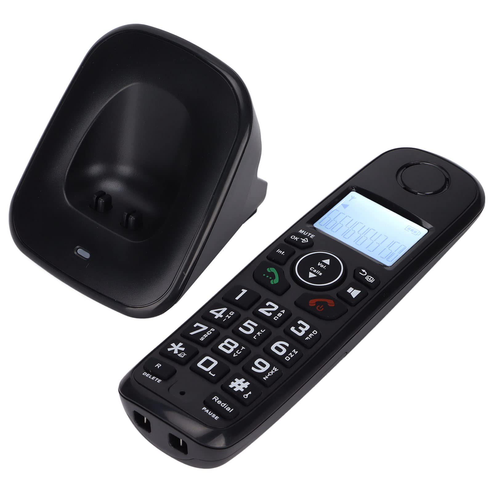 Cordless Phone for Home & Business - LCD Backlit Display, Caller ID, Call Forwarding, 16 Language Support, Hands-Free Operation (US Plug) - Perfect for Home Offices & Small Businesses