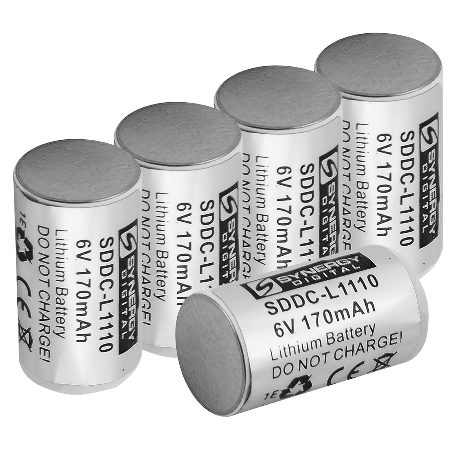 Synergy Digital Dog Collar Batteries - 6V 160mAh Li-ion Replacement for Pet Stop Ultra Elite Collars (5-Pack) | Long-Lasting Power for Training & Outdoor Adventures